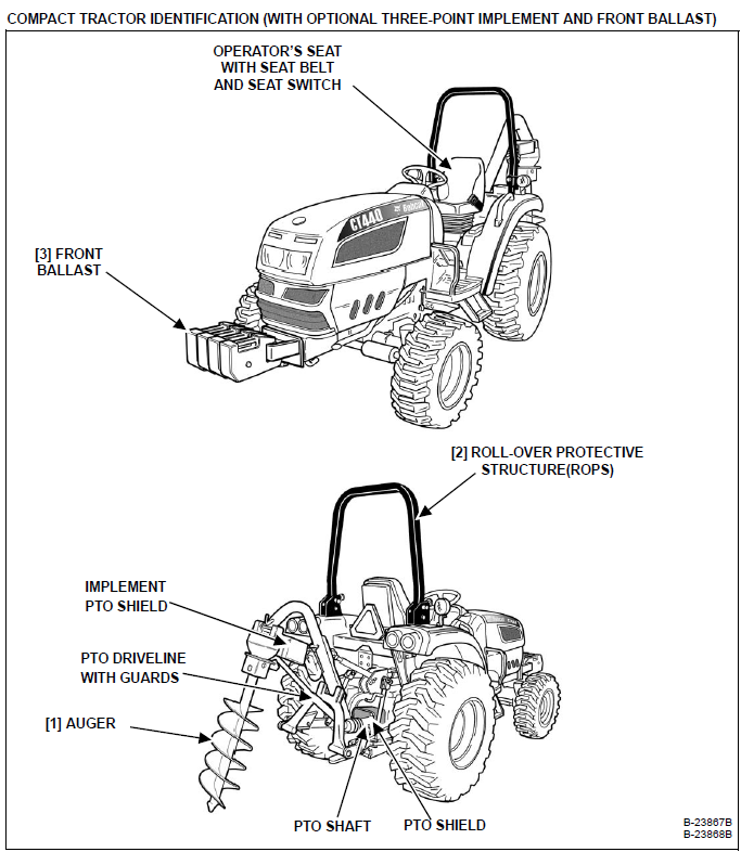 Bobcat CT440 Compact Tractor Operation & Maintenance Manual - PDF ...