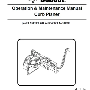 Bobcat Curb Planer Operation & Maintenance Manual - PDF Download