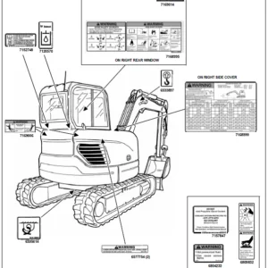 Bobcat E80 Compact Excavator Operation & Maintenance Manual - PDF Download