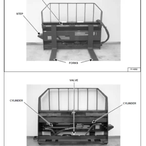 Bobcat Hydraulic Pallet Fork Operation & Maintenance Manual  - PDF Download