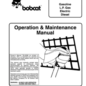 Bobcat M444 M500 M600 Operation & Maintenance manual  - PDF DOWNLOAD