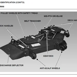 Bobcat Mid Mount Finish Mower Operation & Maintenance Manual  -  PDF Download