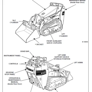 Bobcat Mt55 Mini Loader Operation & Maintenance Manual  - PDF Download
