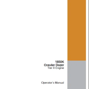 CASE 1850K Crawler Dozer Tier II Engine Operator’s Manual - PDF Download