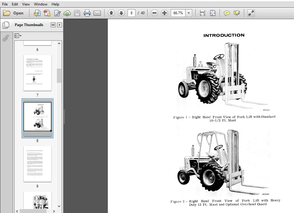 CASE 530 Construction King Fork Lift Operators Manual - PDF DOWNLOAD - Image 3