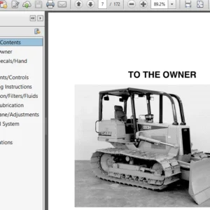 CASE 550H CRAWLER Operators Manual - PDF DOWNLOAD