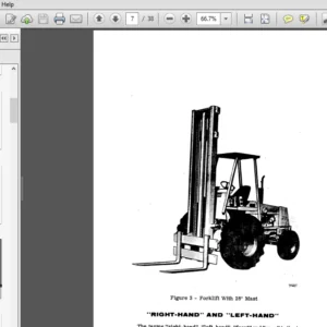 CASE 584 585 586 Power Shuttle Forklift Operators Manual - PDF Download