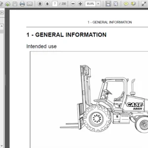Case 586H 588H Tier 4 Rough Terrain Forklift (RTFL) Operator 's Manual - PDF Download
