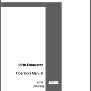 CASE 9010 Excavator Operators Manual - PDF DOWNLOAD
