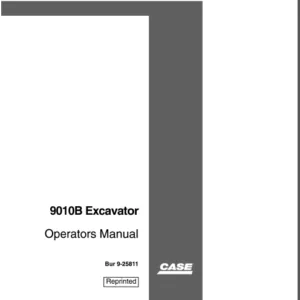 CASE 9010B Excavator Operators Manual - PDF DOWNLOAD