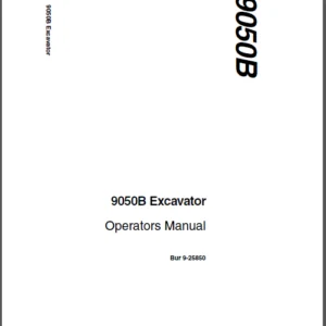 CASE 9050B Excavator Operators Manual - PDF DOWNLOAD