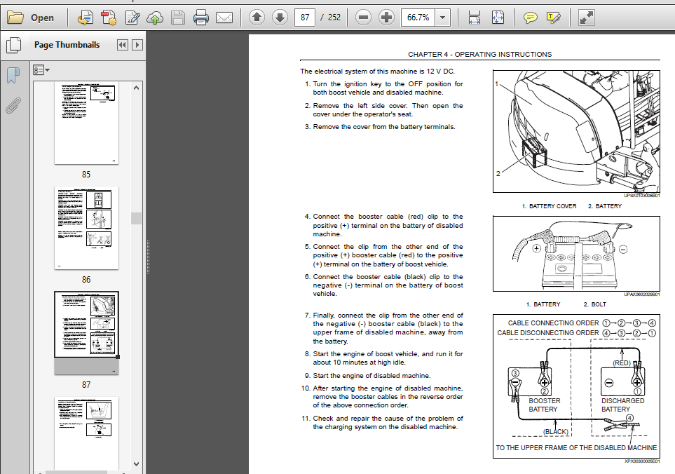 CASE CX 55 B Compact Hydraulic Excavator OPERATOR’S MANUAL - PDF ...