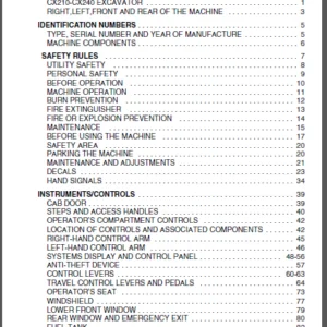 CASE CX210 - CX240 OPERATORS MANUAL  - PDF DOWNLOAD