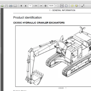 Case Cx350C Tier 4 Crawler Excavator Operator's Manual - PDF Download
