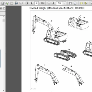 Case Cx350C Tier 4 Crawler Excavator Service Manual - PDF Download