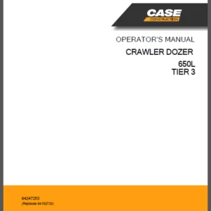 Case 650L Tier3 Crawler Dozer Operator's Manual - PDF Download