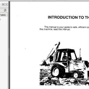 Case Loader Backhoe 580G Operator's Manual - PDF Download