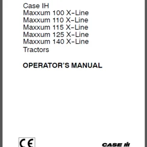 Case IH MAXXUM 110 120 130 115 125 140 X Line Tractors Operators Manual - PDF DOWNLOAD