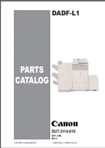 Canon Dadf l1 Parts Catalog - DOWNLOAD