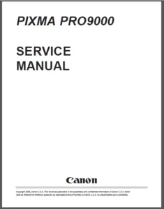 Canon Pixma Pro 9000 Printer Service Repair Workshop Manual - DOWNLOAD