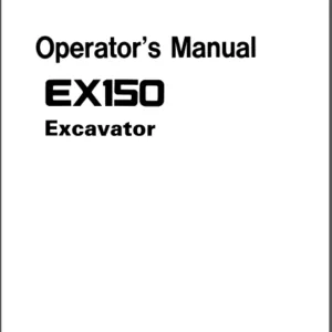 Hitachi Ex150 Operators Manual PDF DOWNLOAD