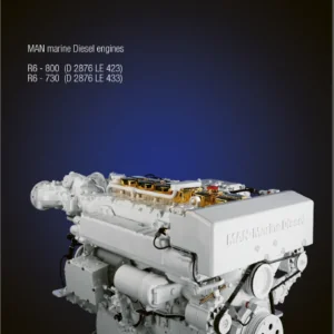 Man Marine Diesel Engine R6-800 D2876 Le423 R6-730 D2876 Le433 Factory Service Repair Workshop Manual Instant PDF Download