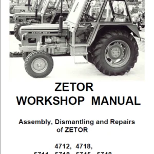 Till Zetor Traktorer WORKSHOP MANUAL PDF DOWNLOAD