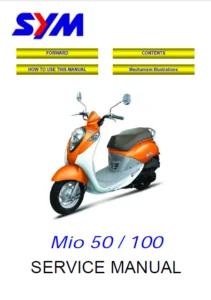 Sym Sanyang Mio 50 100 Service Repair Manual PDF Download