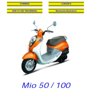 Sym Sanyang Mio 50 100 Service Repair Manual PDF Download