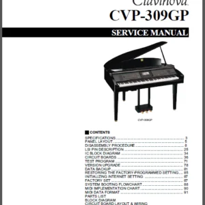 Yamaha Cvp-309gp Clavinova Service Manual pdf DOWNLOAD