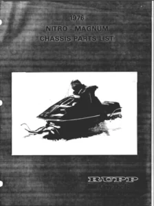 1976 Rupp Nitro Magnum Snowmobile Parts Manual PDF DOWNLOAD