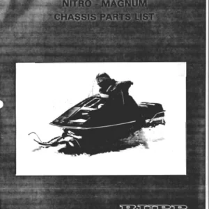 1976 Rupp Nitro Magnum Snowmobile Parts Manual PDF DOWNLOAD