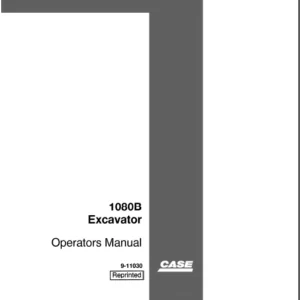 Case 1080B Excavator Operators Manual - PDF DOWNLOAD