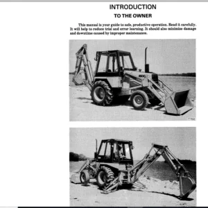 Case 480C Loader Backhoe Operators Manual - PDF Download