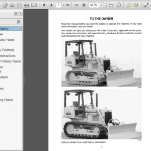 Case 550G Crawler Operator's Manual - PDF Download