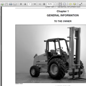 Case 586G 588G Series 3 Tier 3 Forklift Operator's Manual - PDF Download