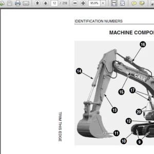 Case Cx330 Excavator Operator's Manual - PDF Download