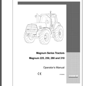 Case IH Magnum 225 250 280 310 Tractors Operator Manual - PDF DOWNLOAD