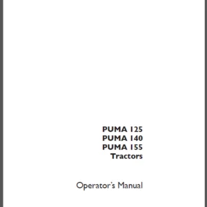 Case IH PUMA 125 140 155 Tractors Operators Manual - PDF DOWNLOAD