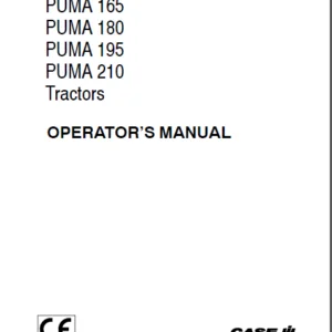 Case IH PUMA 165 180 195 210 Tractors Operators Manual - PDF DOWNLOAD
