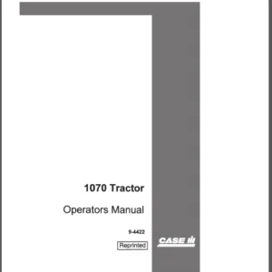 Case IH Tractor 1070 Tractor, 8693001 8770000 Operator's Manual - PDF Download