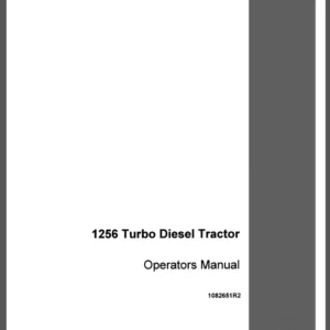 Case IH Tractor 1256 Turbo Diesel Operator's Manual - PDF Download