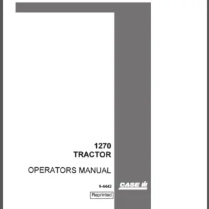 Case IH Tractor 1270 Operator's Manual - PDF Download