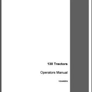 Case IH Tractor 130 Operator's Manual - PDF Download