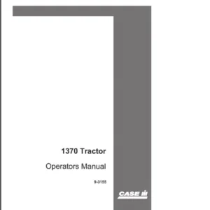 Case IH Tractor 1370 Tractor Serial # 8727601 and up Operator's Manual - PDF Download