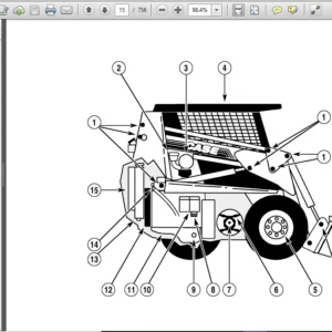 Case IH Tractor 1845C Skid Steer COMPLETE Service Manual - PDF Download