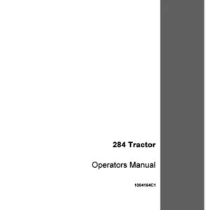 Case IH Tractor 284 Operator's Manual - PDF DOWNLOAD