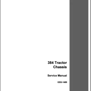 Case IH Tractor 384 Chassis Service Manual - PDF Download