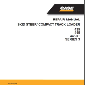 Case IH Tractor 435,445,445CT Series 3 Skid SteerCompact Track Service Manual - PDF Download