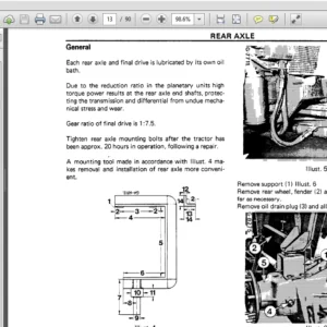 Case IH Tractor 955 1055 Diesel Service Manual - PDF Download